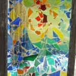 Reckoning Dawn - Stained glass window with poured epoxy