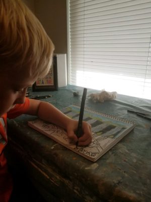 student drawing denham springs art lessons