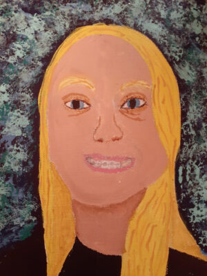 12-year-old-students self-portrait